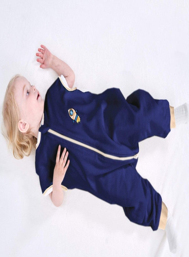 Sincere ililmmoe Baby Sleep Sack Spring Autumn Warm Infant Walk Sleeping Bag with Legs Wearable Blankets Pajamas 6months-4Years Navy/M - Image 3
